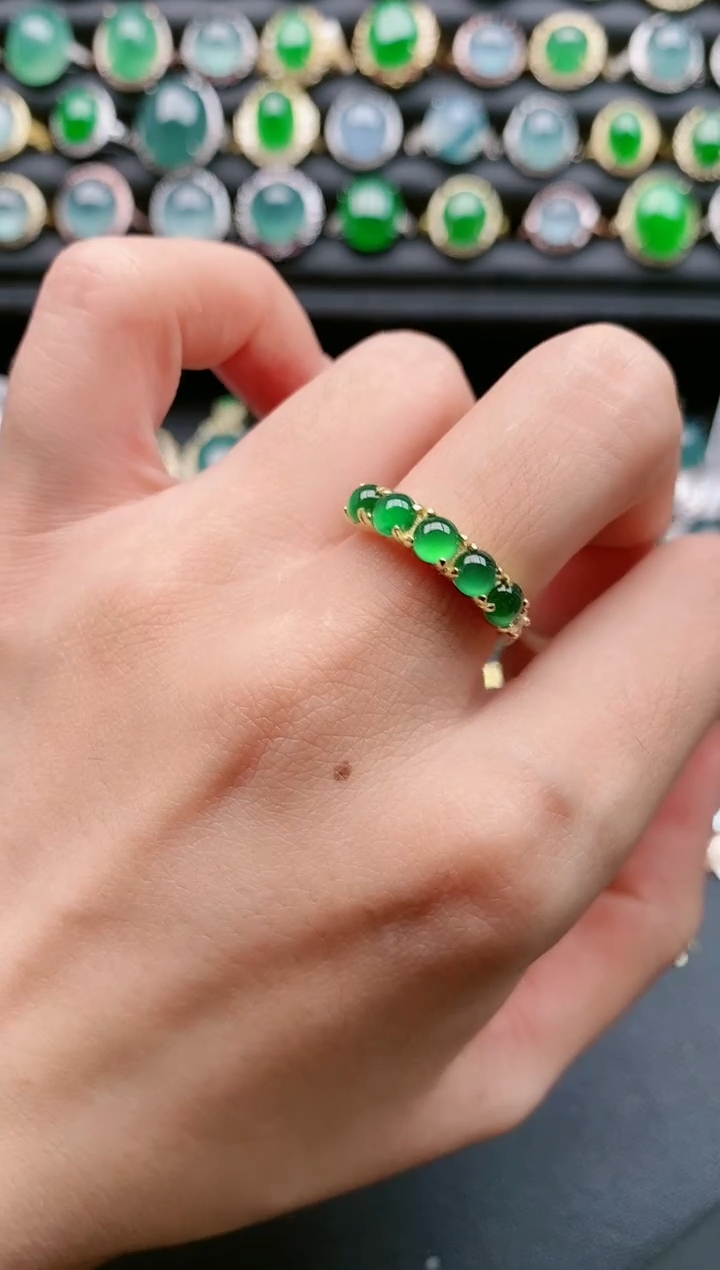 【闪购商品】翡翠戒指银S925镶嵌1111111