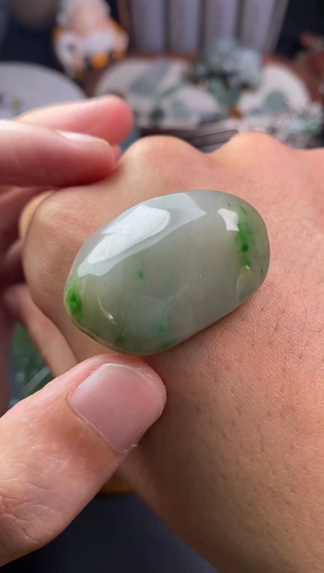 未镶嵌定制翡翠金**喜翡翠片料定制未镶嵌11.17-37