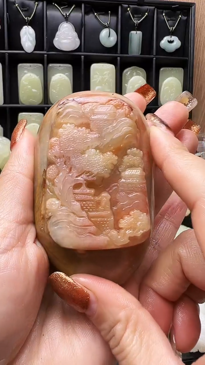 石材奇石，手把件