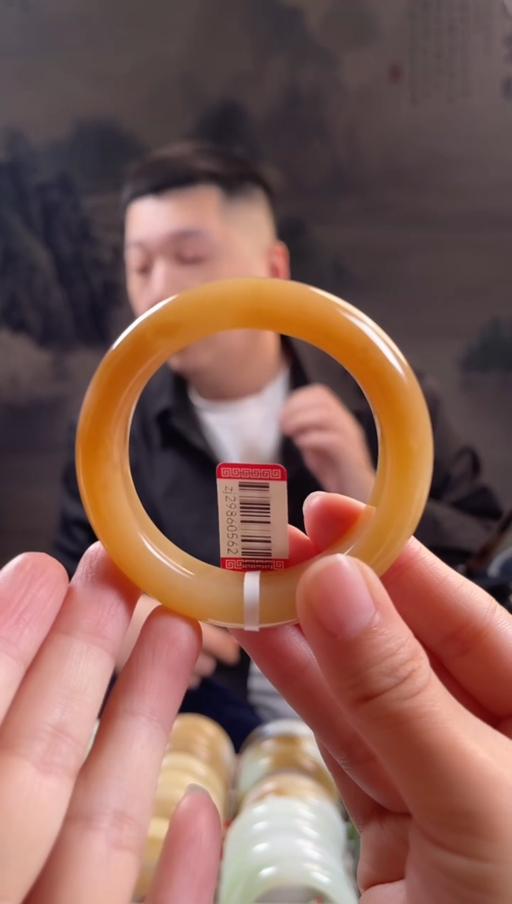 未镶嵌手镯和田玉52+圈口0562