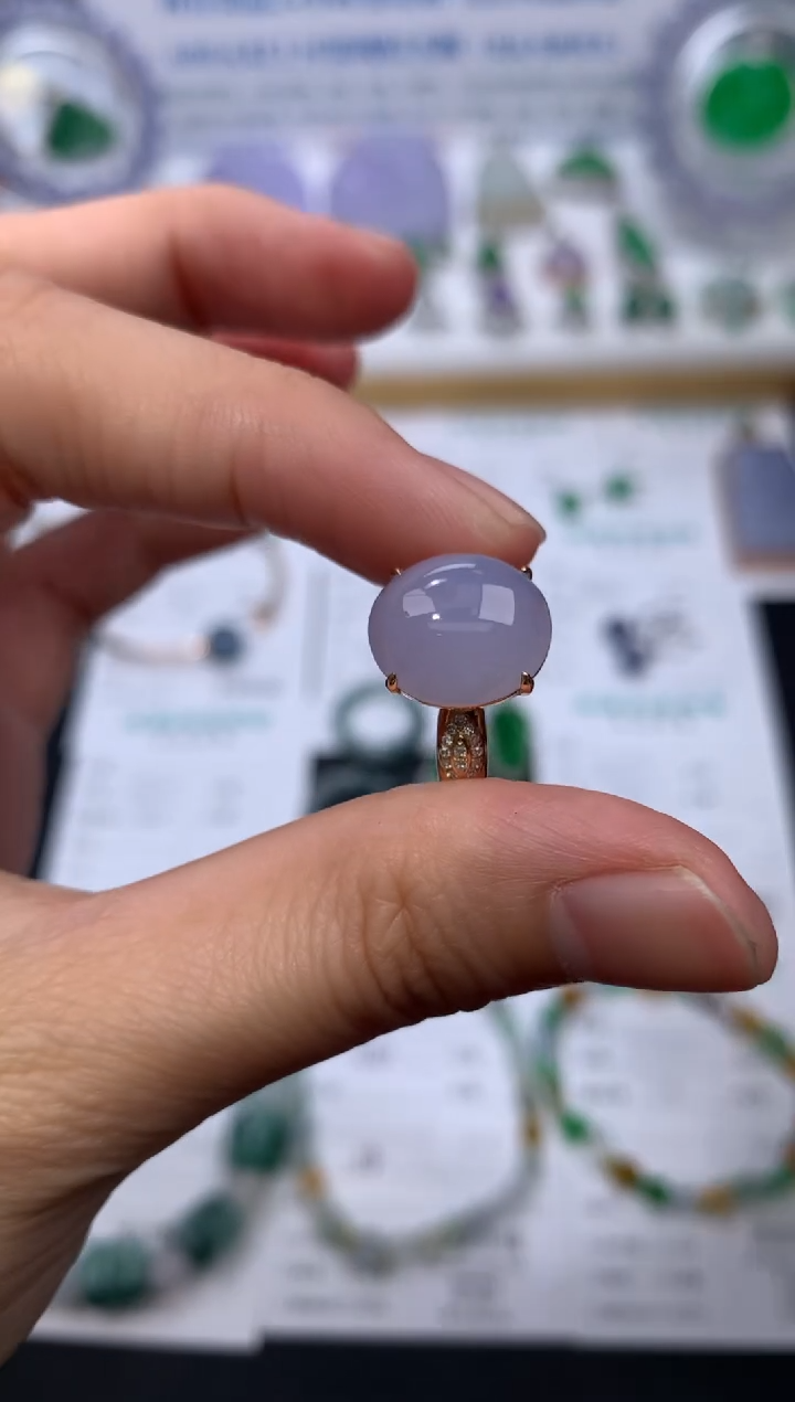 【闪购商品】定制翡翠18K金镶嵌模式推广期24小时鉴赏期