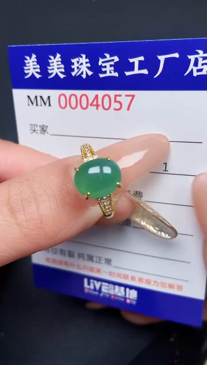 【闪购商品】翡翠颈饰银S925镶嵌4057