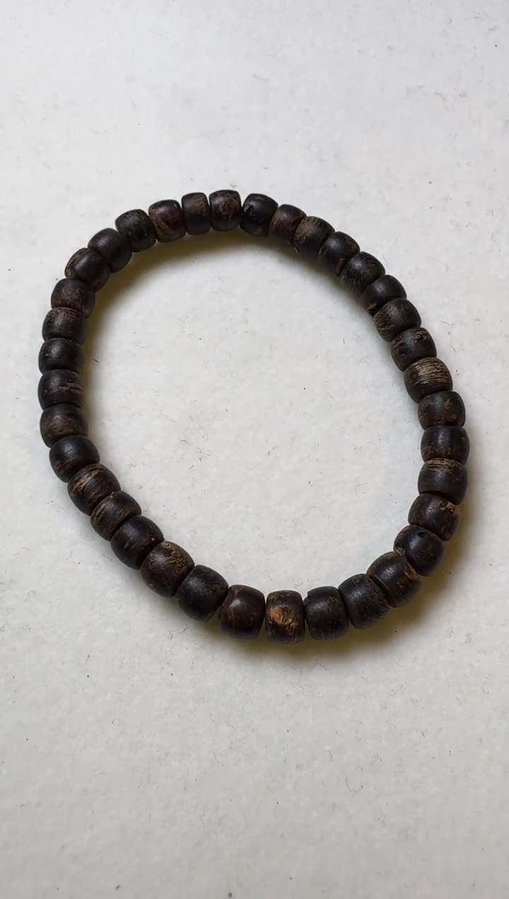 【闪购商品】沉香木手串文莱06沉水鼓珠单圈4.96g