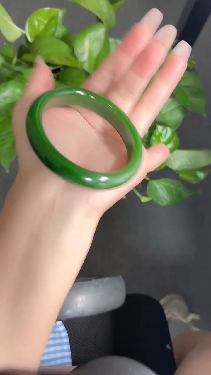 和田玉手镯未镶嵌176-1-59