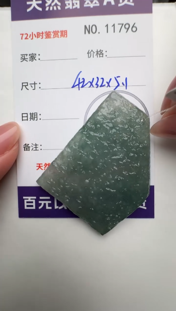 【闪购商品】翡翠颈饰未镶嵌原石11796