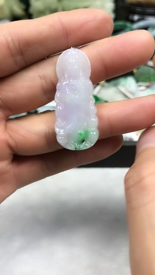 【闪购商品】翡翠吊坠(赠链)未镶嵌观音