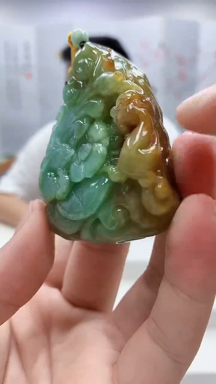 定制翡翠未镶嵌4812bb-毛货挂件15