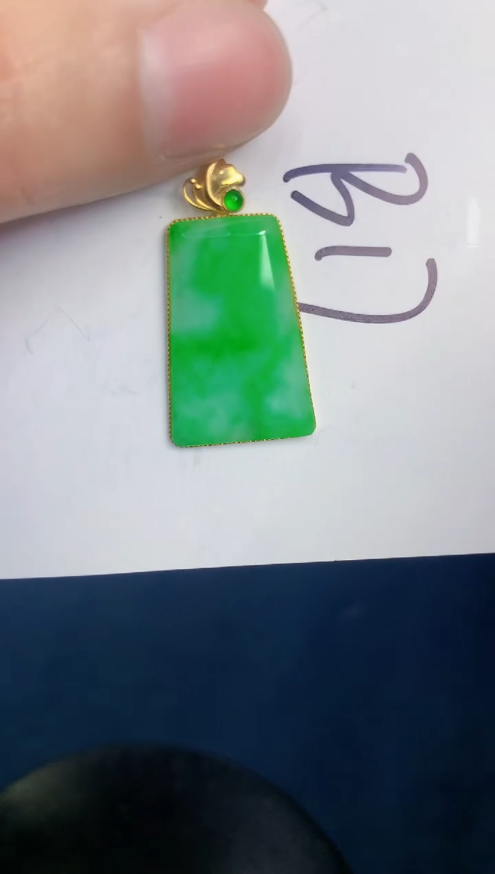 【闪购商品】翡翠颈饰18K金镶嵌000000000