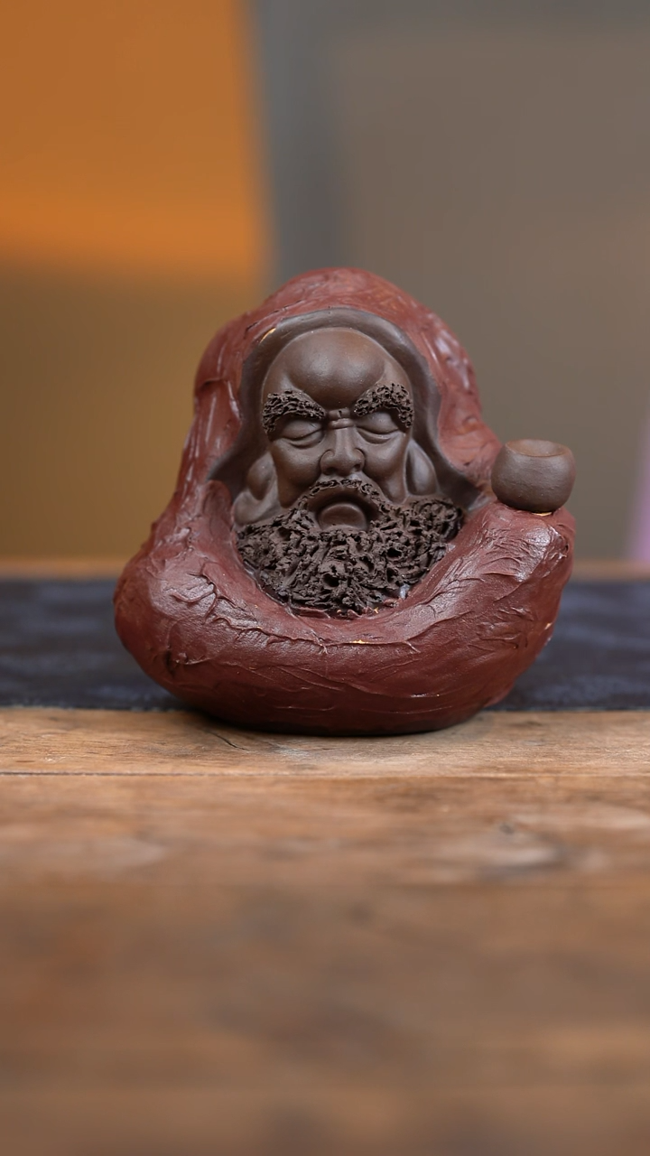 【闪购商品】紫砂茶壶达摩摆件