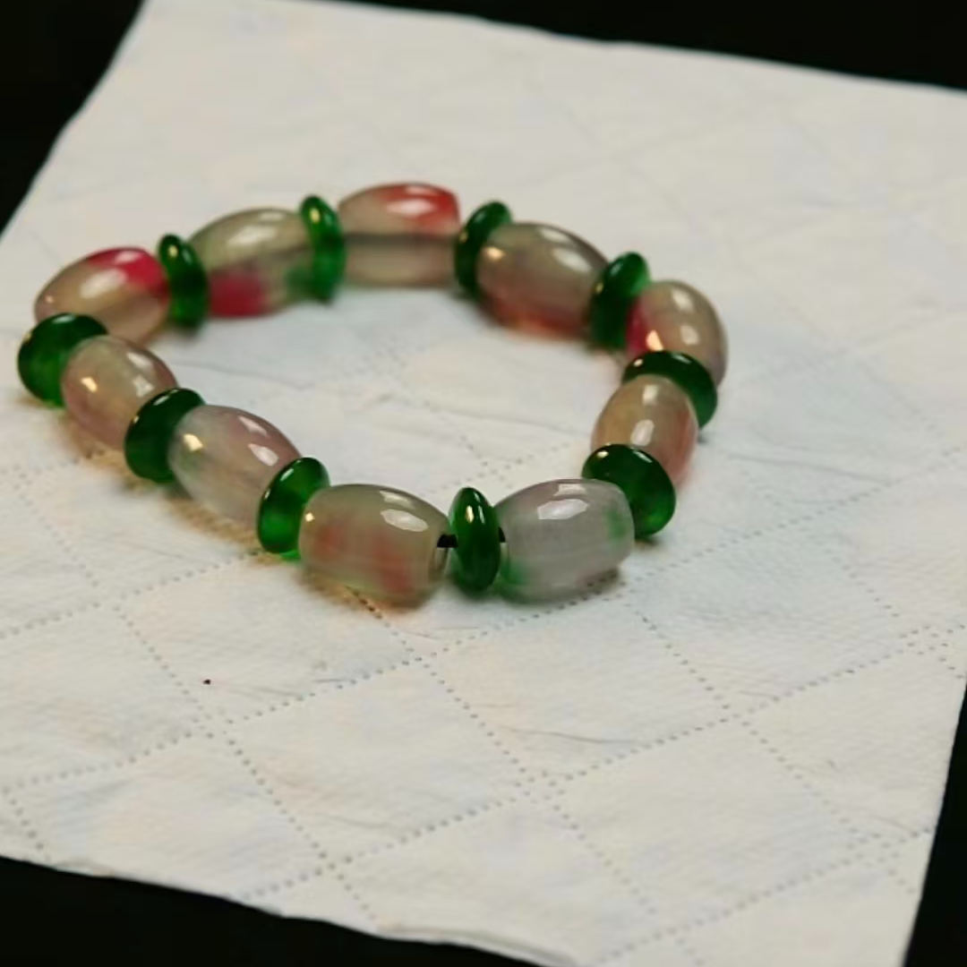 【华夏文物甄选商店02235】翡翠手串