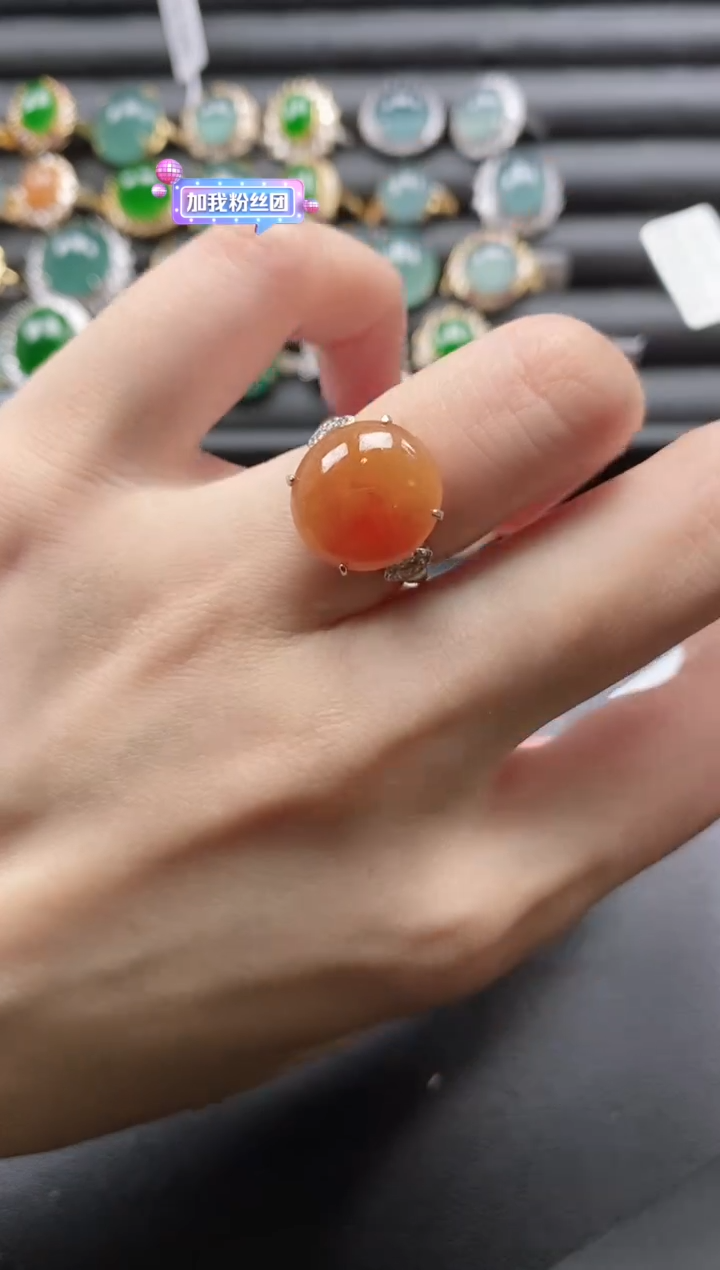 【闪购商品】翡翠戒指银S925镶嵌51511