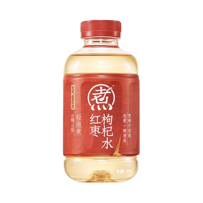 元气自在水红枣枸杞水500ml/瓶