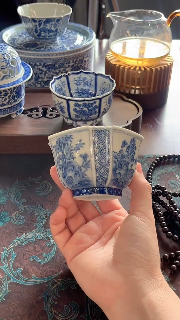 野***蛋镹曰陶手工手绘制作茶具