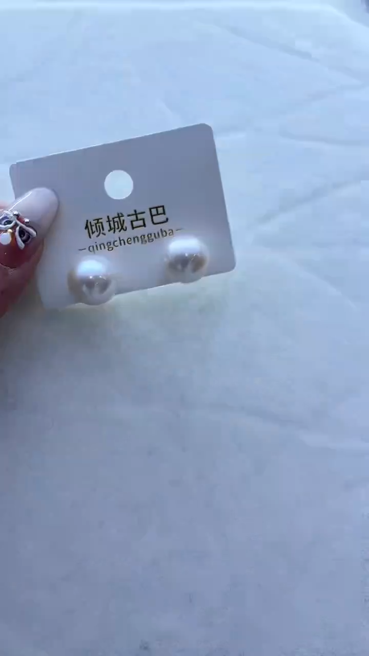 【闪购商品】淡水珍珠耳饰银S925镶嵌309