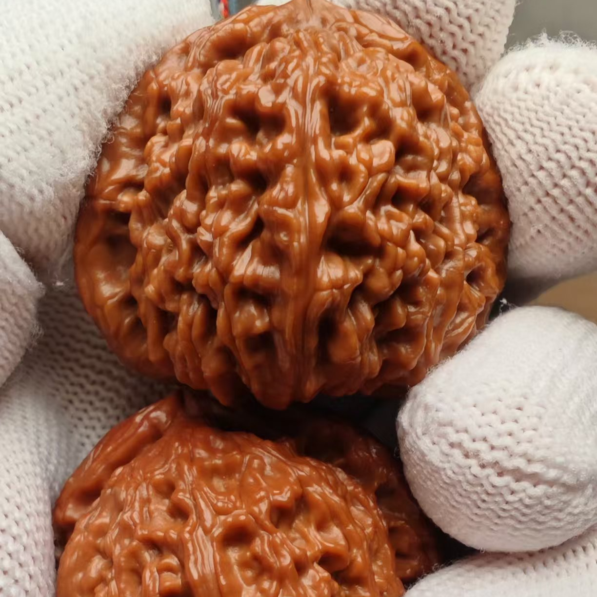 文玩核桃把玩盘玩王勇官帽手把件手盘手捻手玩上等核桃