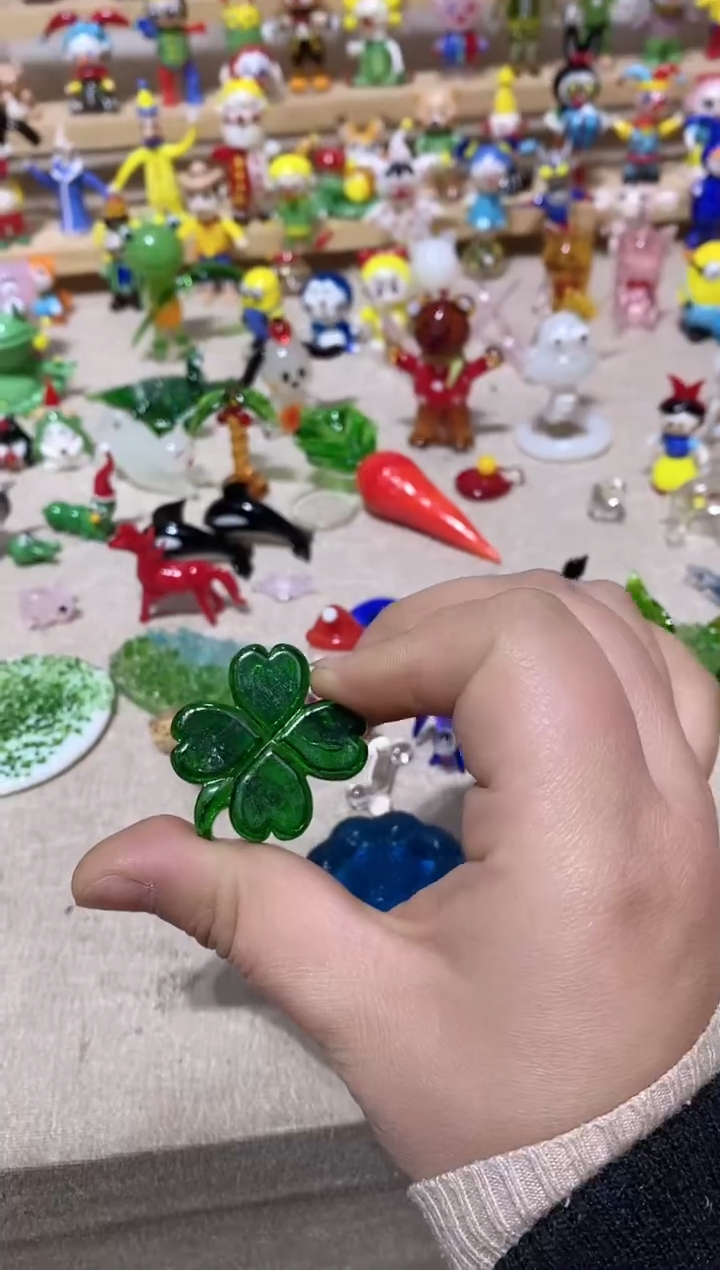 琉璃手工艺品四叶草