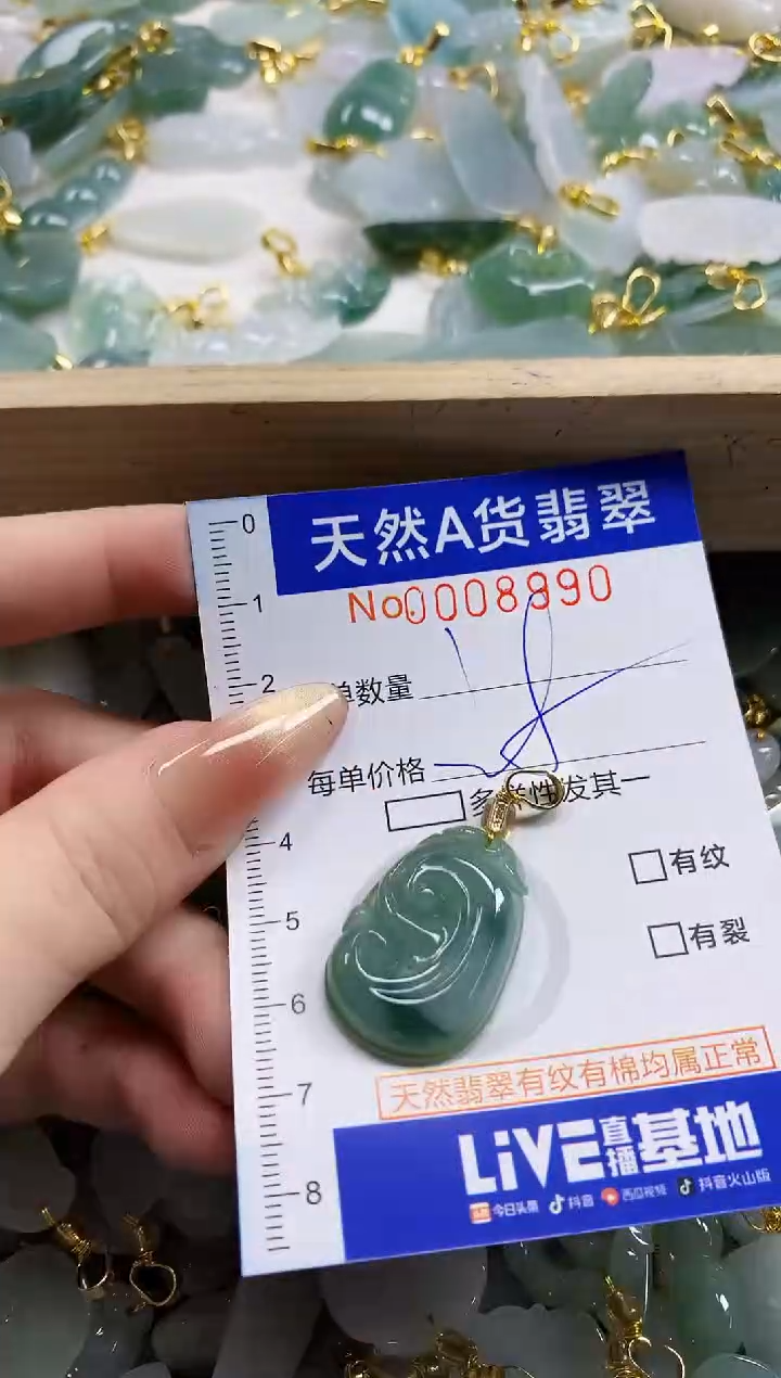 颈饰未镶嵌翡翠天然A货翡翠