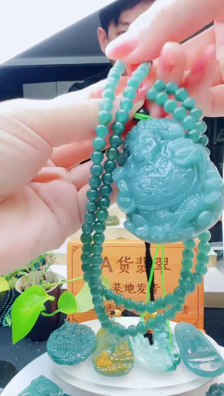 颈饰未镶嵌翡翠多样性发其中一