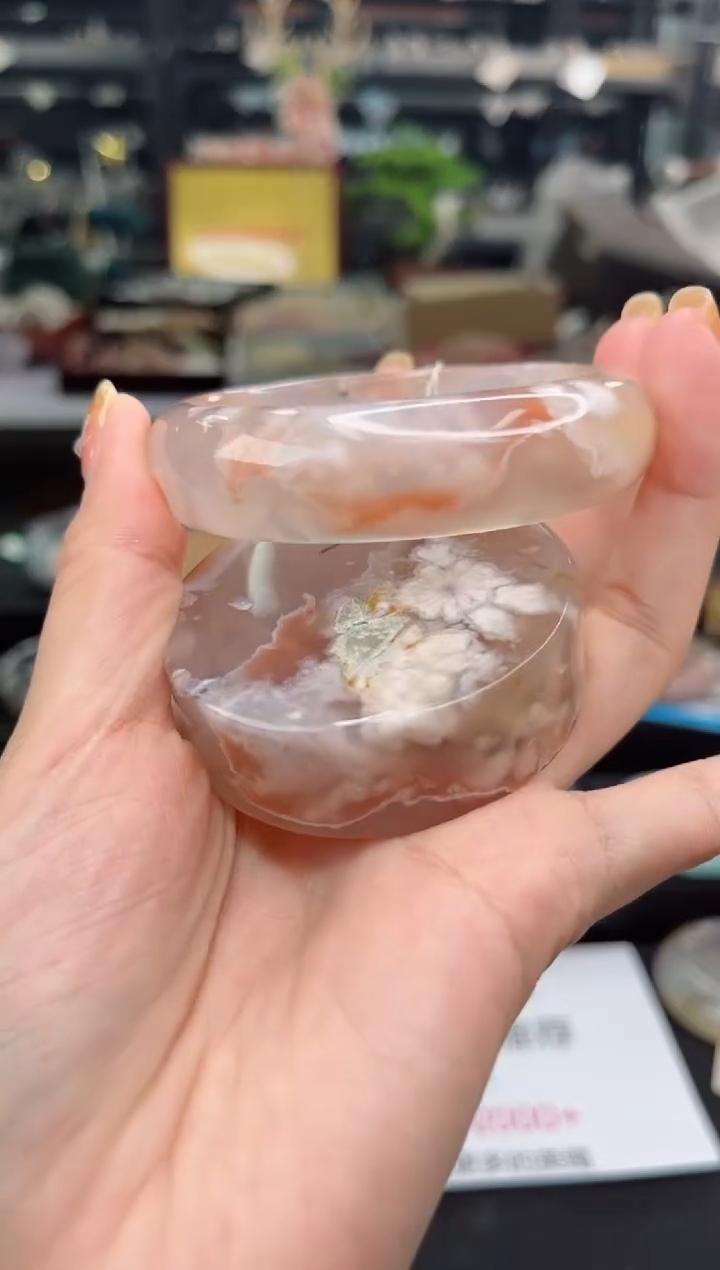 【闪购商品】石英质玉手镯未镶嵌57圈口（赠品镯心）6536129