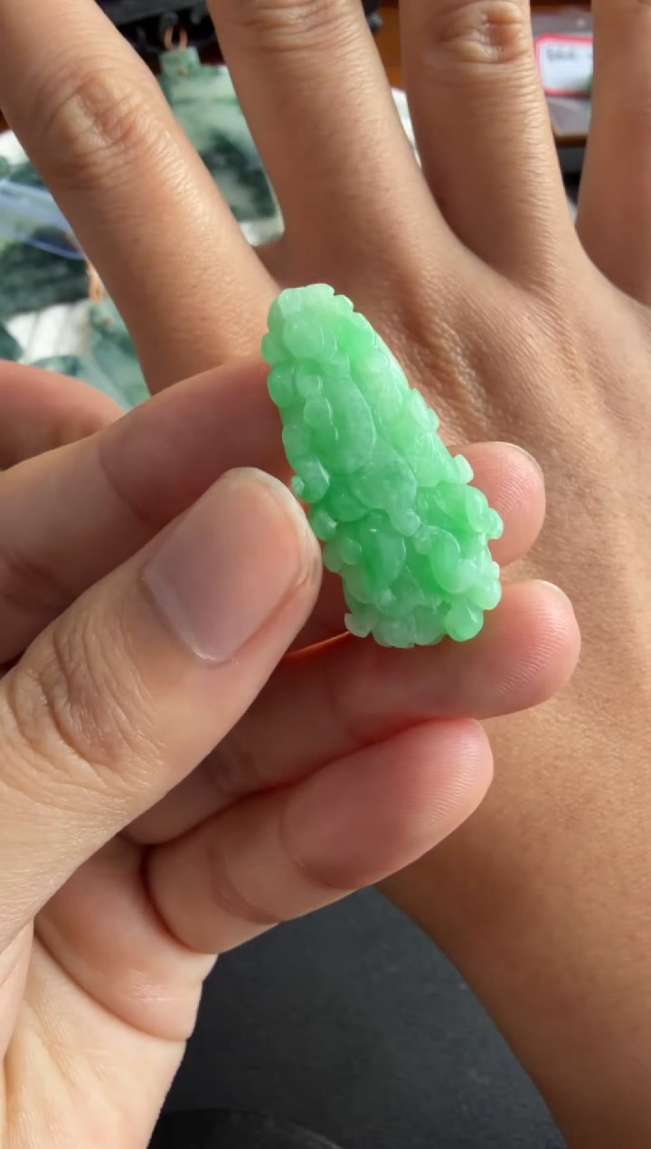 未镶嵌定制翡翠白菜