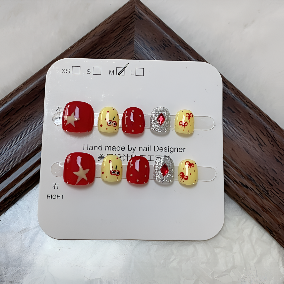 可爱纯手绘手工制作女童穿戴甲2025款无毒无味