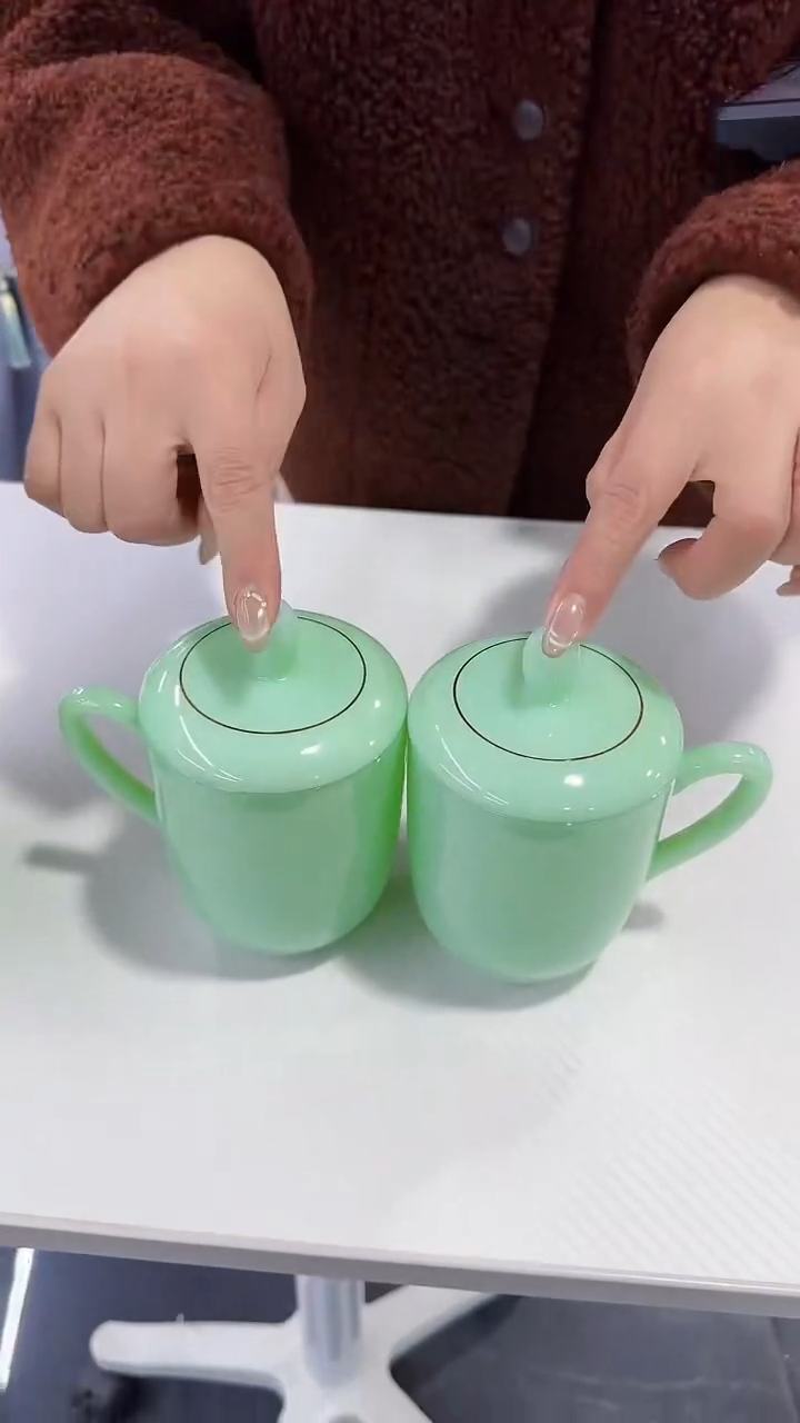 【闪购商品】瓷片玉瓷杯子二个