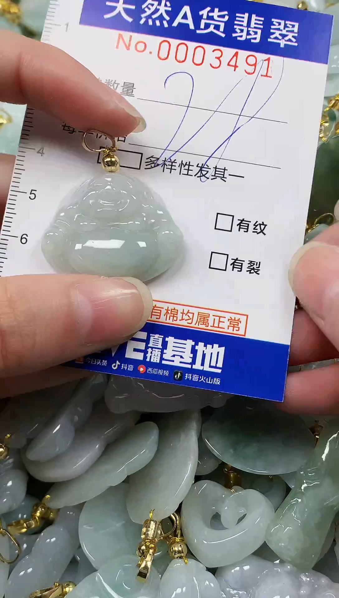 颈饰未镶嵌翡翠 纯天然a货翡翠