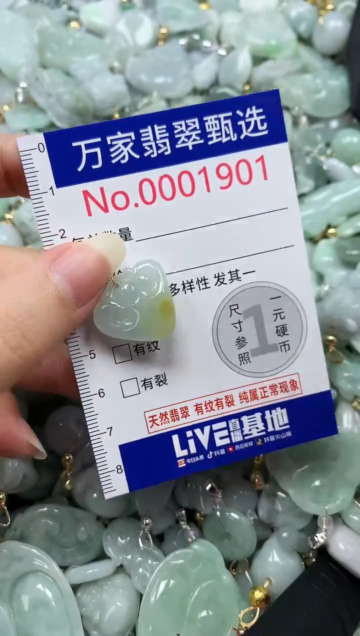 吊坠(不含链)未镶嵌翡翠1901