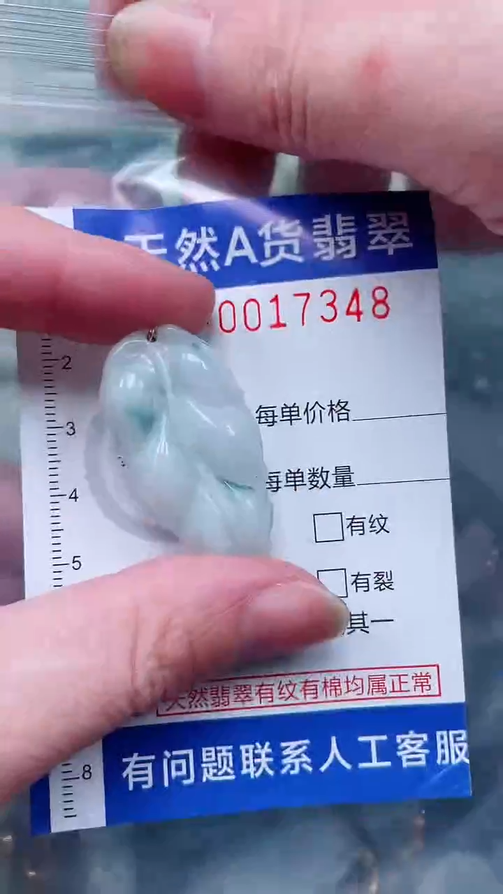 翡翠未镶嵌吊坠(不含链)1