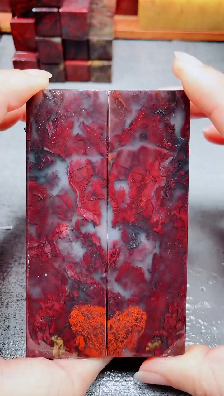 玉桂林鸡血玉素章--23