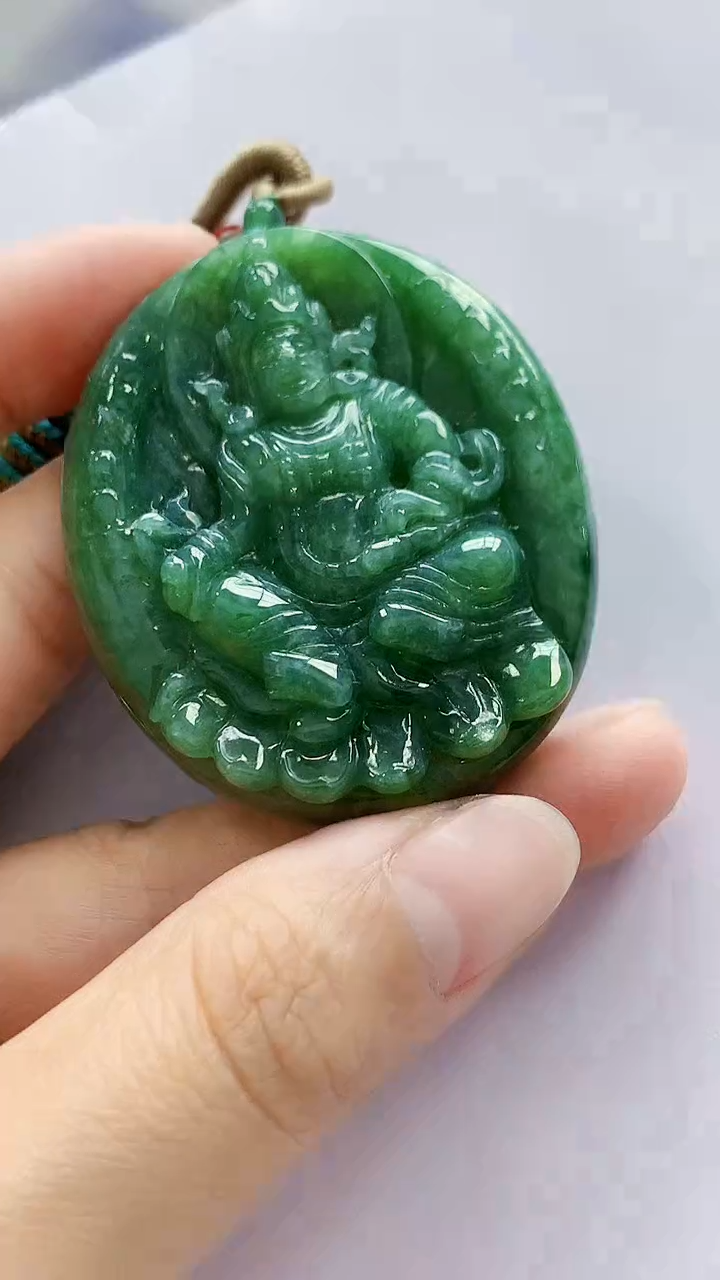 未镶嵌定制翡翠4852lr-毛货挂件80