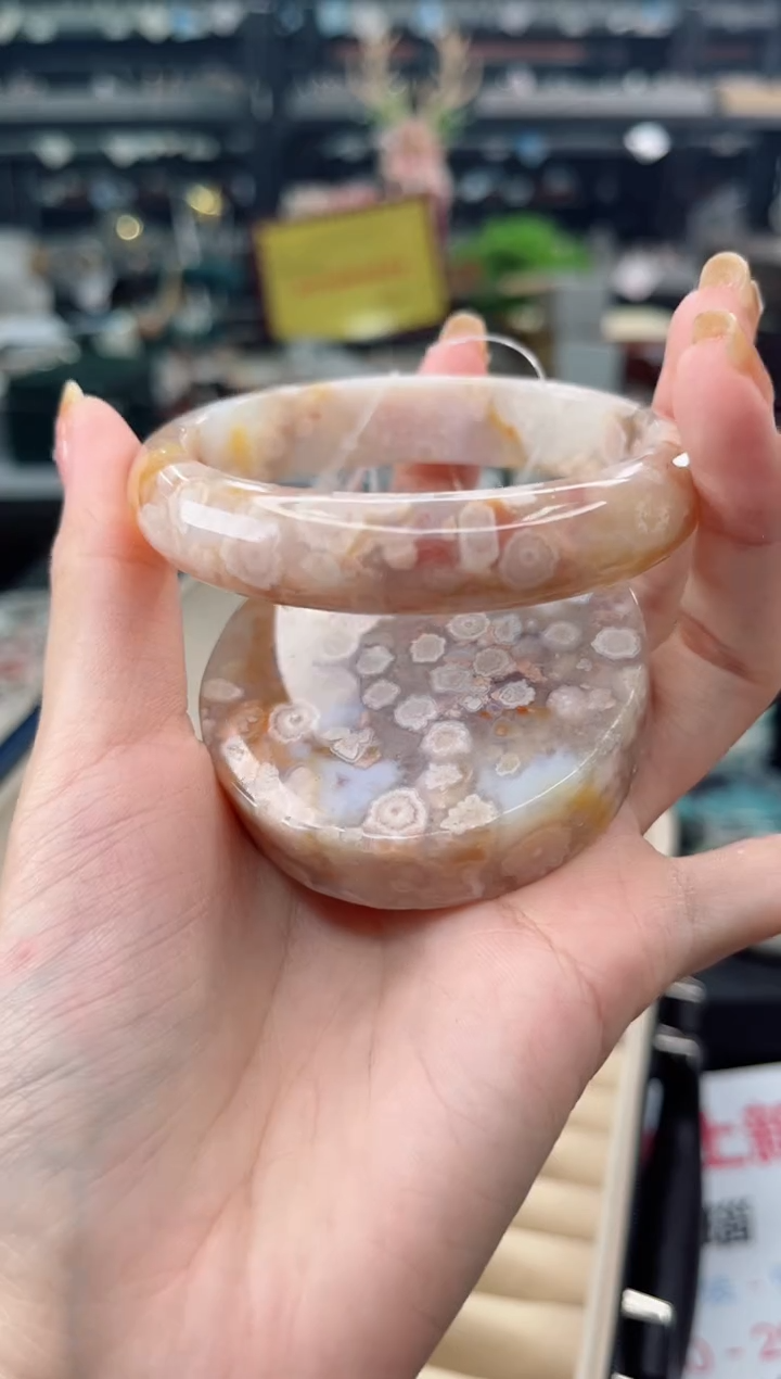 【闪购商品】石英质玉手镯未镶嵌60圈口（赠品镯心）3452483