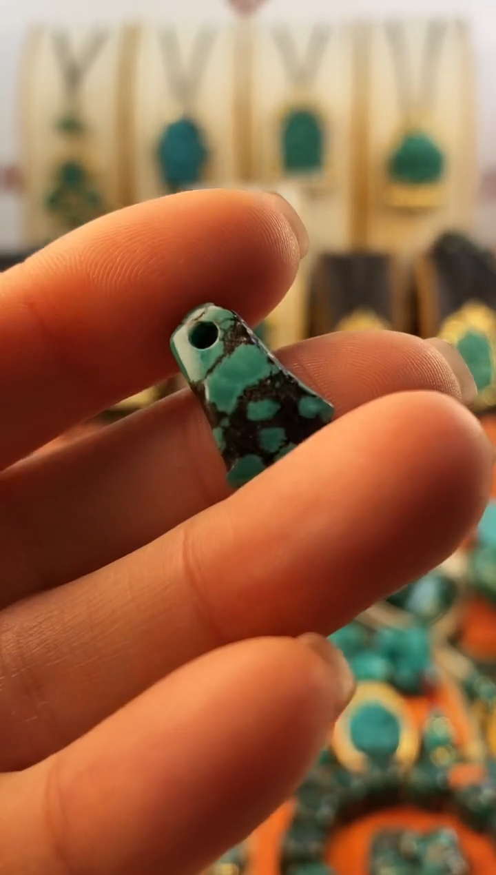 未镶嵌绿松石.网花 侧挂  