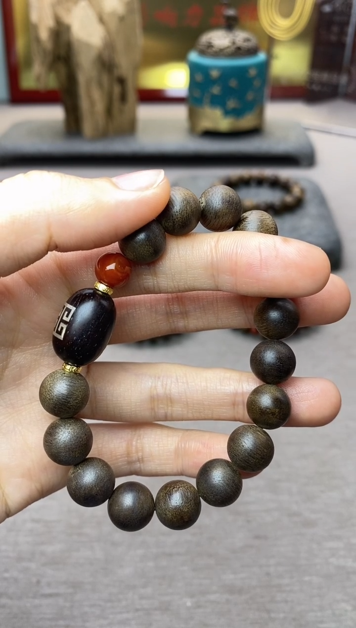 【闪购商品】沉香手串昆仑梅格10＋小叶单圈设计