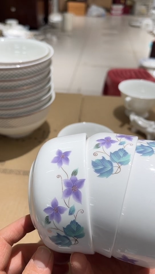 瓷3个小碗隆达骨质瓷