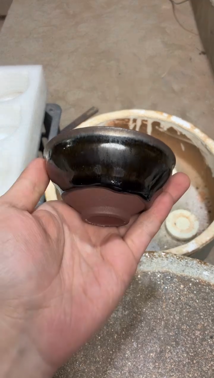 茶盏真柴烧建盏换点柴火