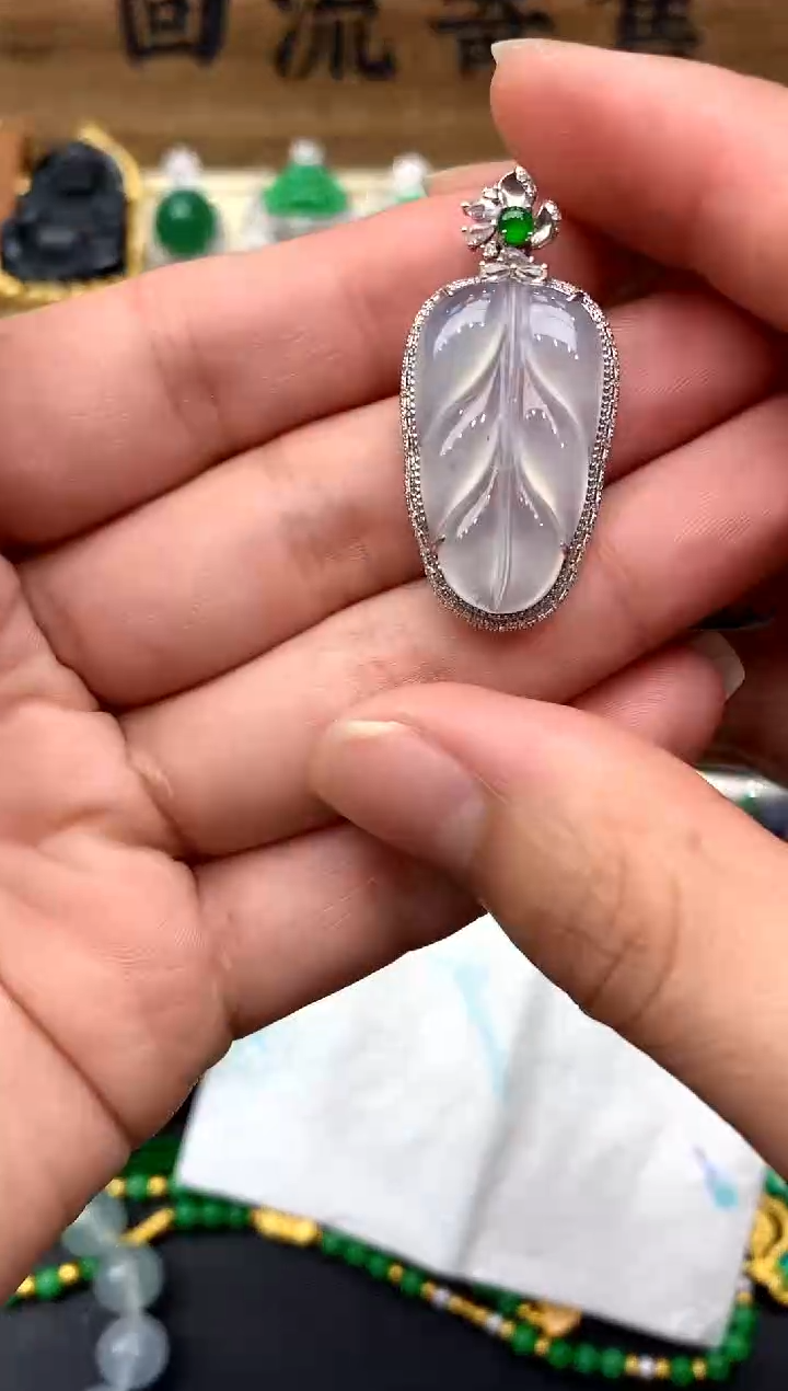 【闪购商品】翡翠颈饰18K金镶嵌436-中国好珍宝