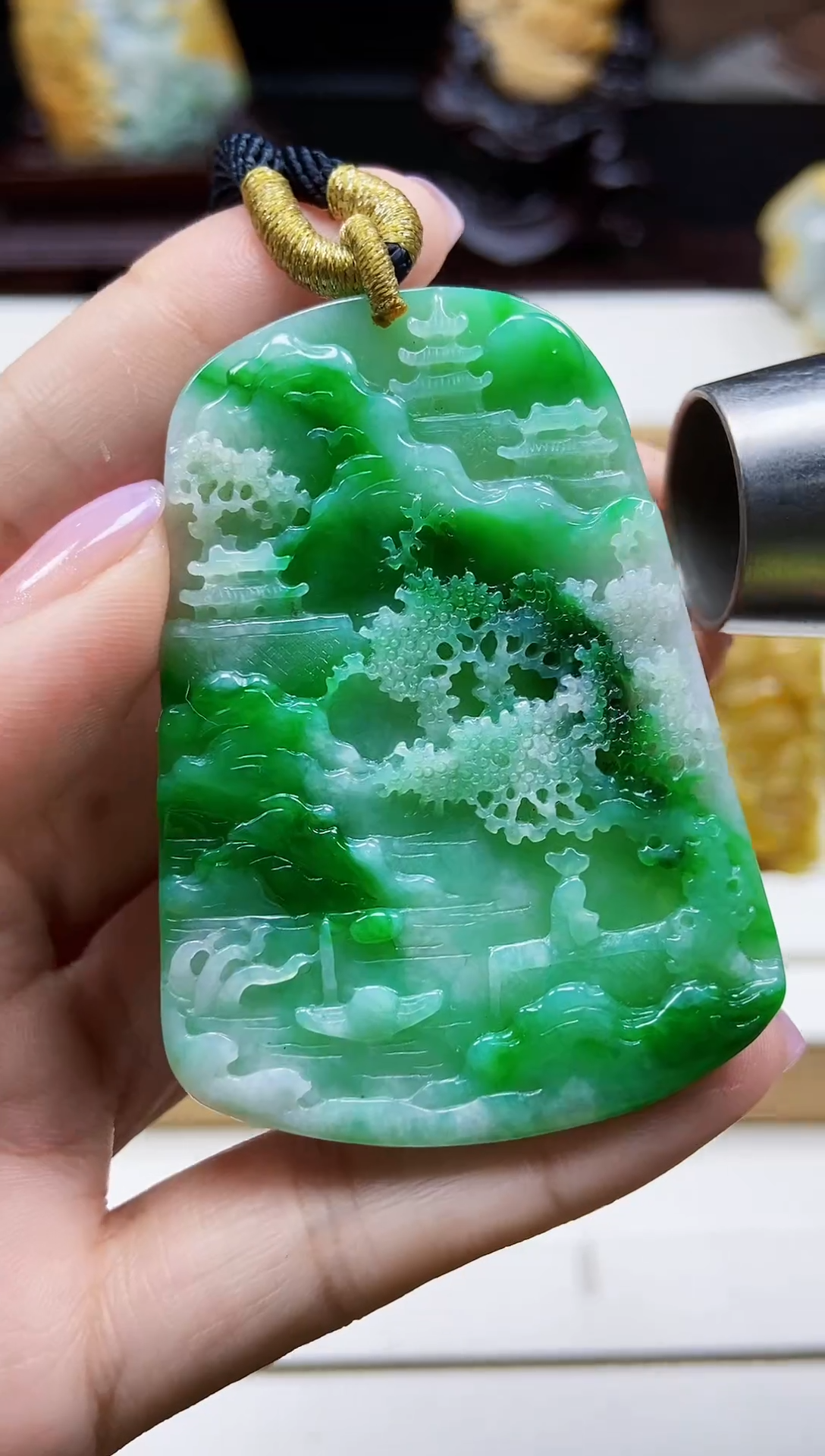 未镶嵌挂件翡翠翡翠A货