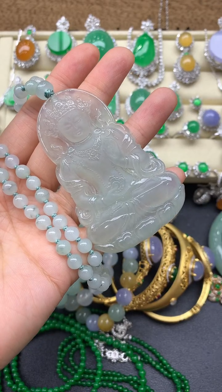 翡翠未镶嵌颈饰202-中国好珍宝