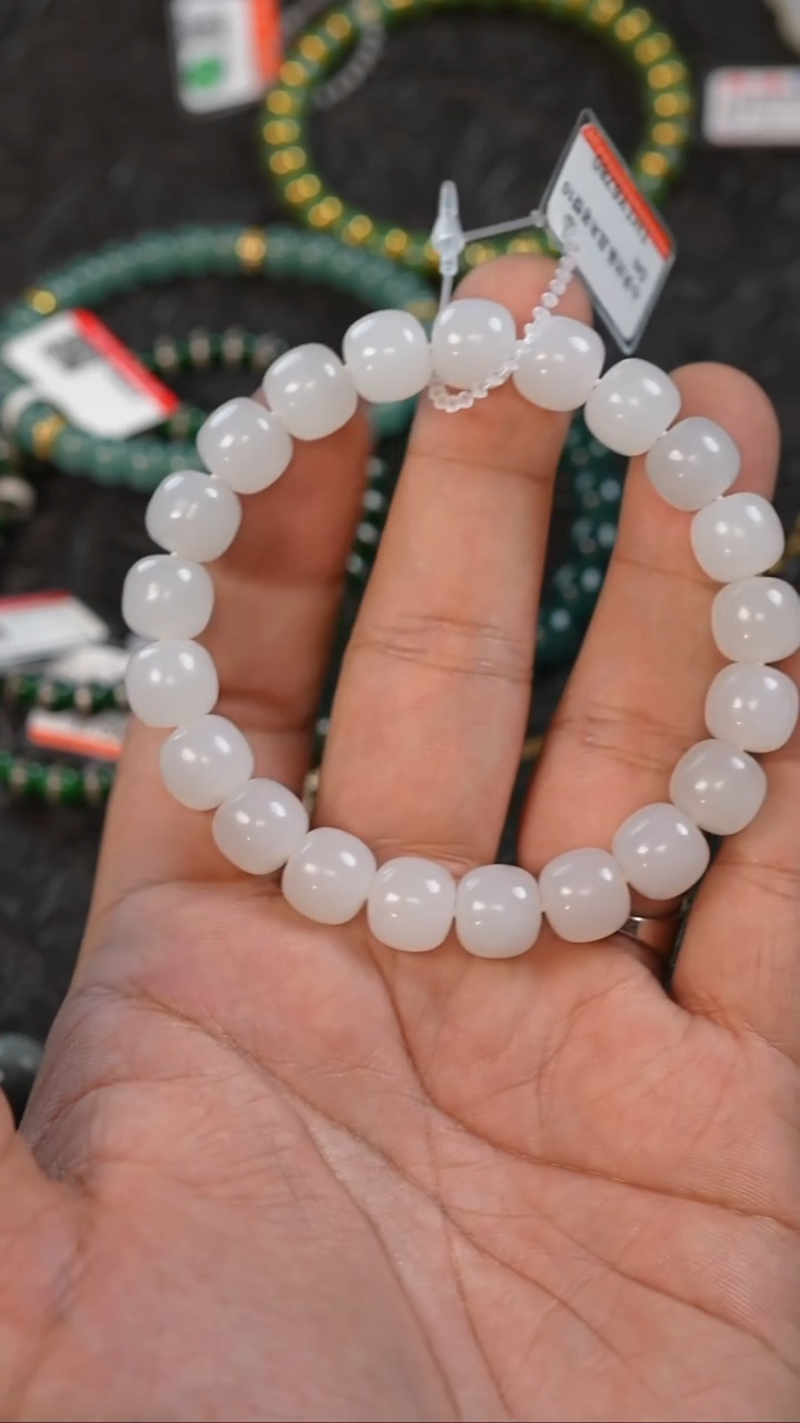 未镶嵌手串和田玉多样性发一件THTY6780