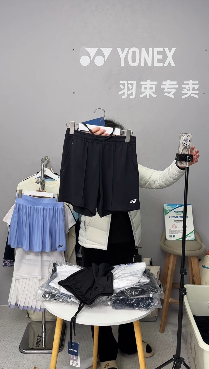 女款短裤-220164BCR-007黑色-XL