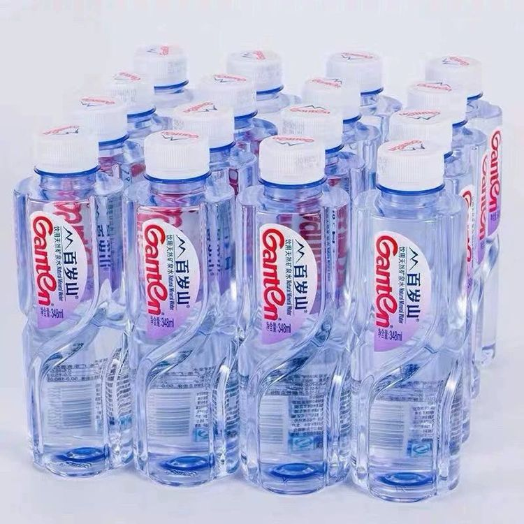 现货348ml*24瓶百岁山矿泉水网红饮品健康饮用水整箱装348ml*6瓶