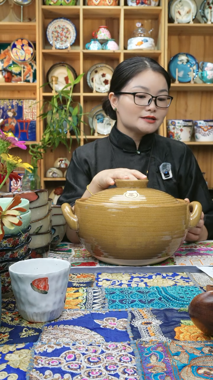 瓷片小可高温瓷餐具一个砂锅五升