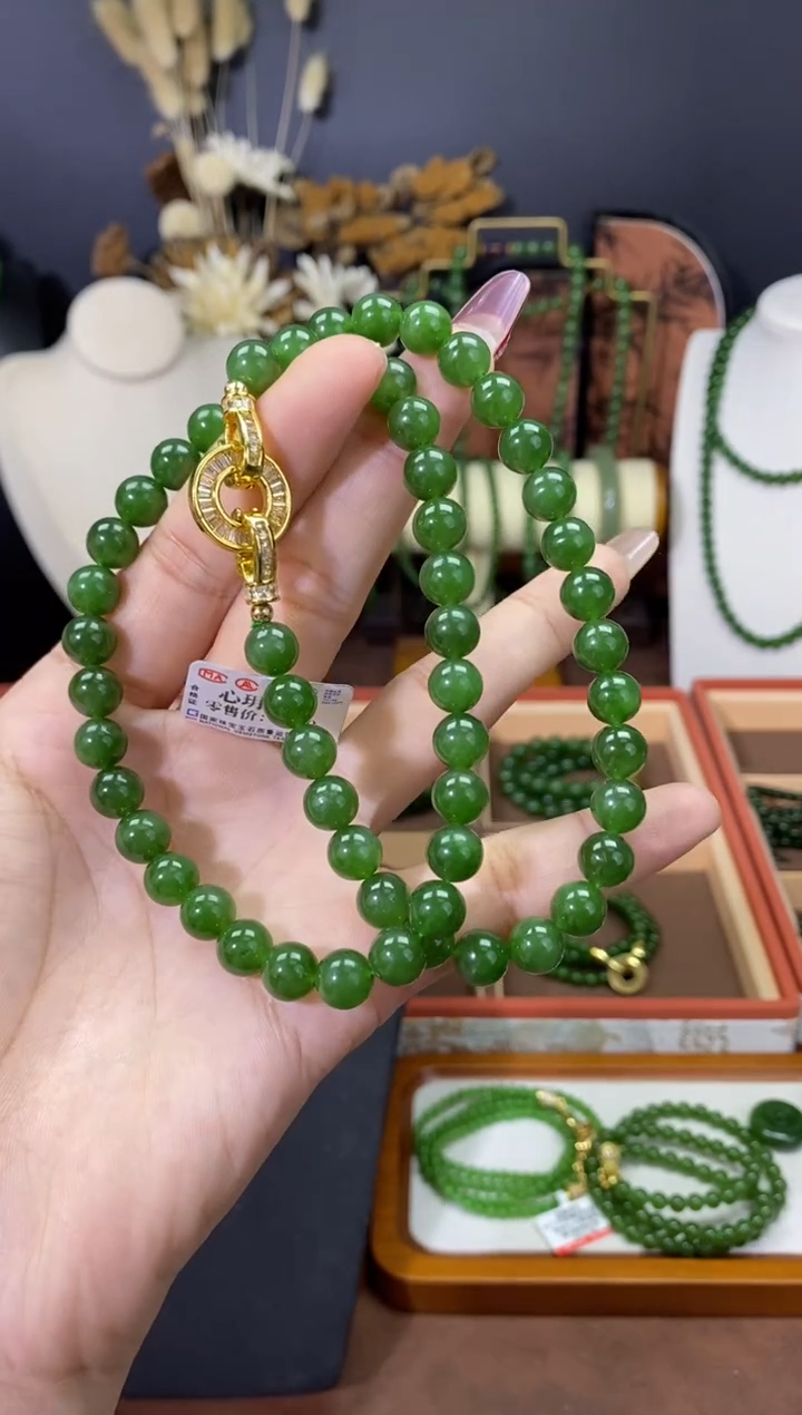 【闪购商品】和田玉（碧玉）颈饰未镶嵌8项链