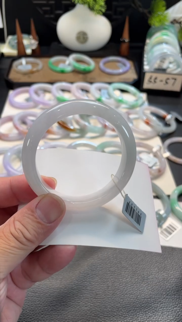 未镶嵌手镯翡翠99号链接 55正圈