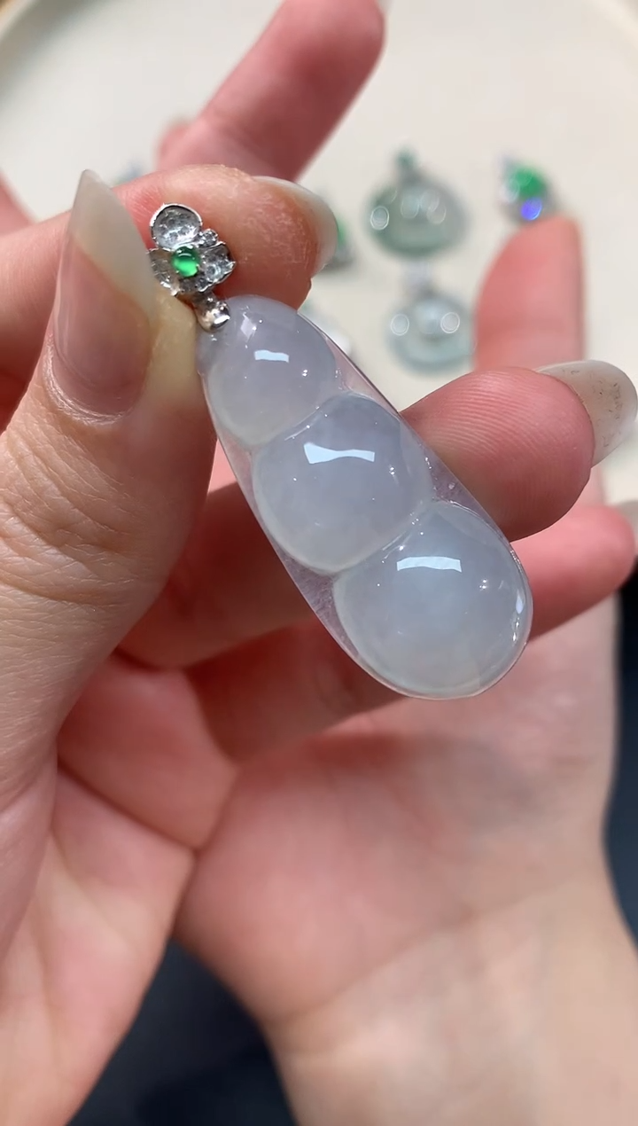 【闪购商品】翡翠吊坠(不含链)18K金镶嵌A187多样性发一件|1800