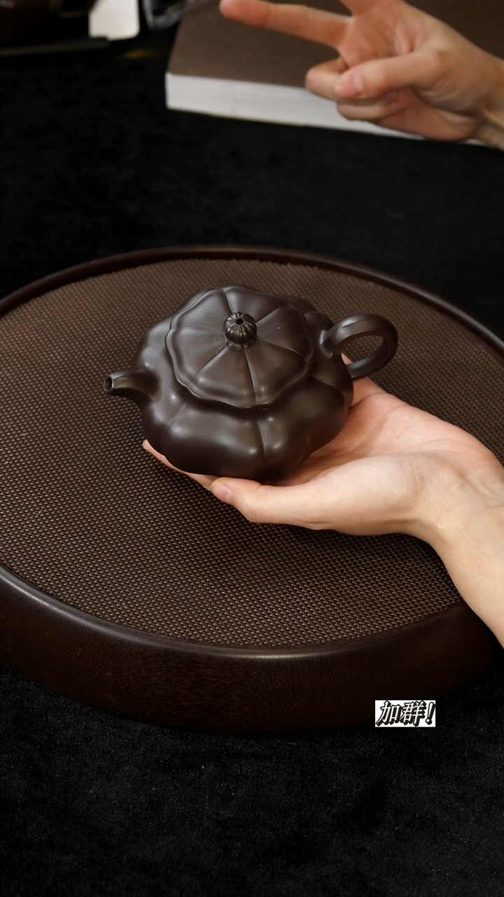 茶壶紫砂黑墩头葵仿古200cc