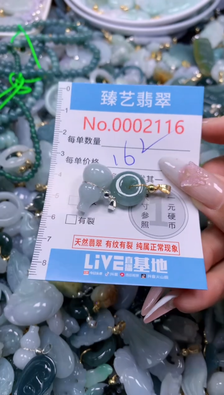 翡翠未镶嵌颈饰2116