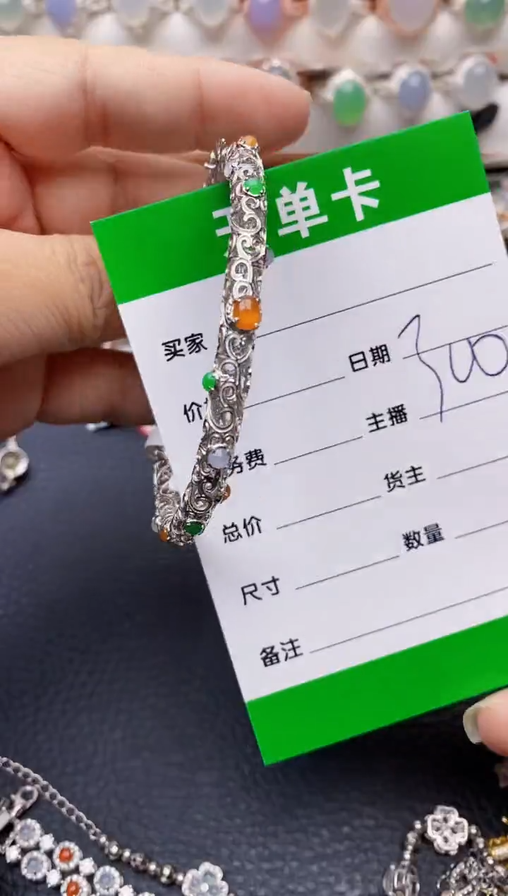 【闪购商品】翡翠戒指银S925镶嵌/6018