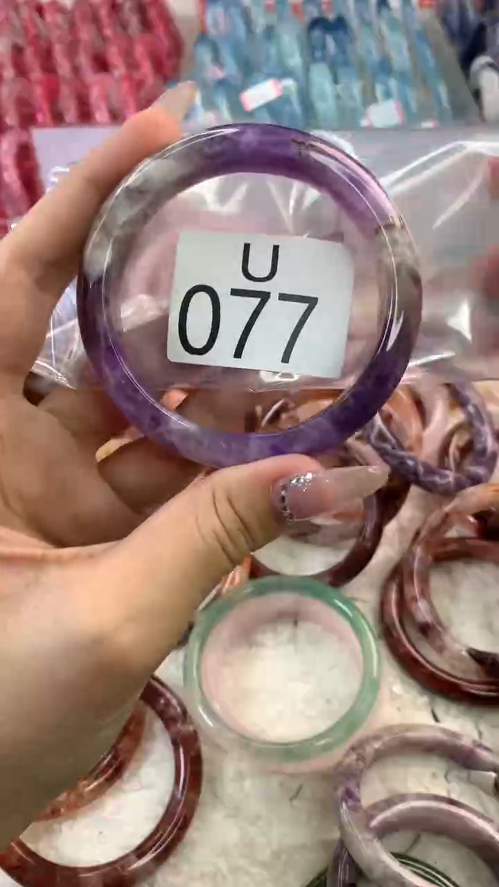 水晶手镯U未镶嵌水晶077-57